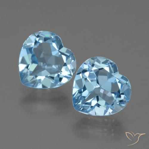 5.83ctw Natürlicher Himmerlblau Topas, Herz, VVS
