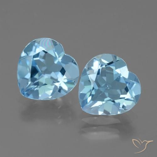 5.48ctw Natürlicher Swiss Blue Topas, Herz, VVS