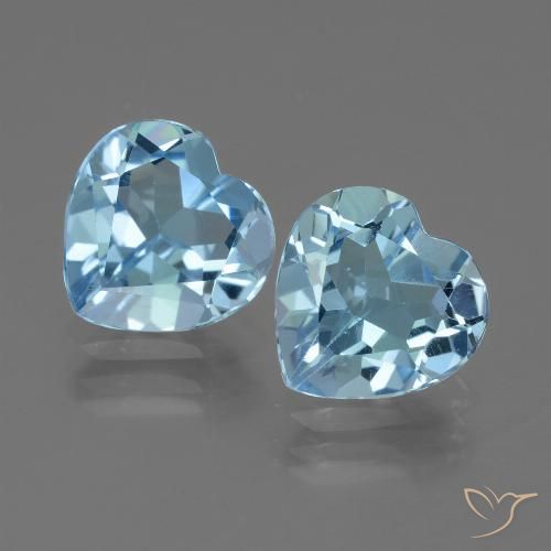 5.36ctw Natürlicher Swiss Blue Topas, Herz, VVS