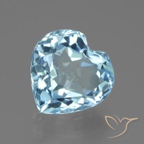 9,17 ctw natürlicher Swiss Blue Topas, Herz, VVS
