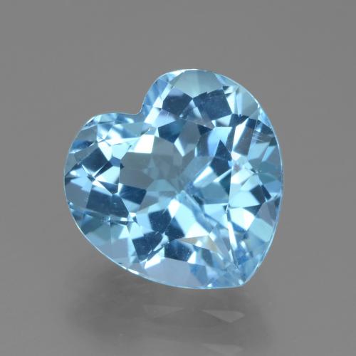 3.14ct Natürlicher Swiss Blue Topas, Herz, VVS