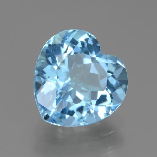 9,17 ctw natürlicher Swiss Blue Topas, Herz, VVS