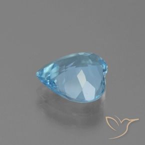 9,17 ctw natürlicher Swiss Blue Topas, Herz, VS
