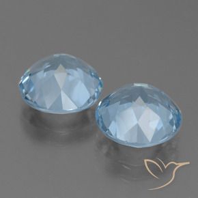 6.74 ct natürliche Himmerlblau Topas-Edelsteine, Runden, VVS-VS