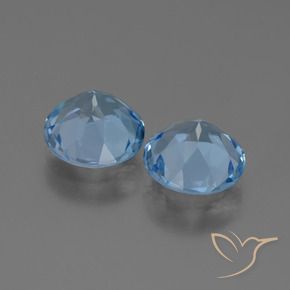 5.82 ct natürliche Swiss Blue Topas-Edelsteine, Runden, VVS-VS