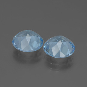 6,28 ct natürliche blauer Topas-Edelsteine, Rundschliff, VVS-VS