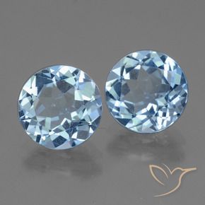 5.69 ct natürliche Himmerlblau Topas-Edelsteine, Runden, VVS