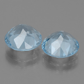 6.62 ct natürliche Himmerlblau Topas-Edelsteine, Rund Schliff, VVS-VS