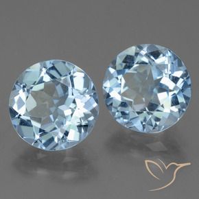 6,27 ct natürliche blauer Topas-Edelsteine, Rundschliff, VVS-VS