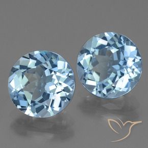 6.35 ct natürliche Himmerlblau Topas-Edelsteine, Runden, VVS-VS