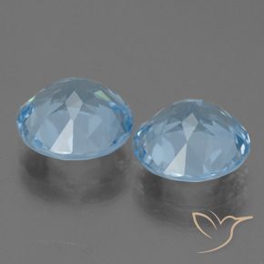 6.35 ct natürliche Himmerlblau Topas-Edelsteine, Runden, VVS-VS