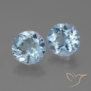 5.70 ct natürliche Himmerlblau Topas-Edelsteine, Runden, VVS-VS