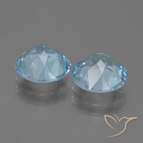 5.70 ct natürliche Himmerlblau Topas-Edelsteine, Runden, VVS-VS
