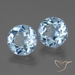 6.24 ct natürliche Himmerlblau Topas-Edelsteine, Runden, VVS