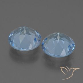 6.24 ct natürliche Himmerlblau Topas-Edelsteine, Runden, VVS