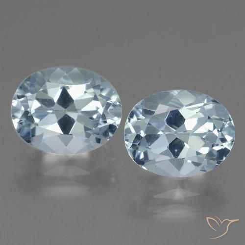 6.60ctw Natürlicher Himmerlblau Topas, Oval, VVS-VS