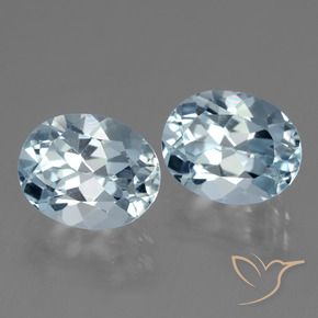 6.60 ct natürliche Himmerlblau Topas-Edelsteine, Oval, VVS-VS