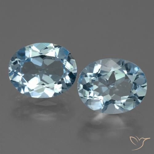 5.81ctw Natürlicher Himmerlblau Topas, Oval, VVS-VS
