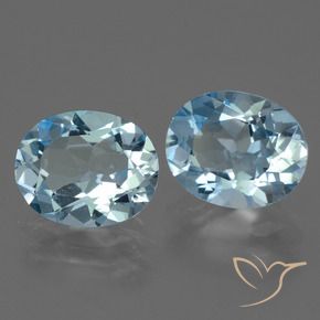 5.81 ct natürliche Himmerlblau Topas-Edelsteine, Oval, VVS-VS