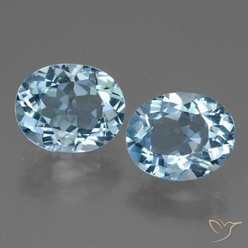6.75ctw Natürlicher Swiss Blue Topas, Oval, VVS-VS
