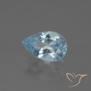9,17 ctw natürlicher Swiss Blue Topas, Birnenform, VVS-VS