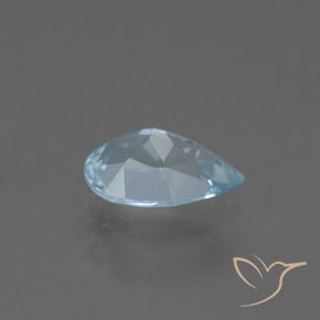9,17 ctw natürlicher Swiss Blue Topas, Birnenform, VVS-VS