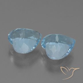 6.32 ct natürliche Himmerlblau Topas-Edelsteine, Herz, VVS
