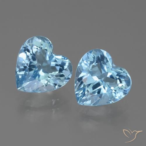 5.87ctw Natürlicher Swiss Blue Topas, Herz, VVS