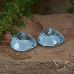 6.45 ct natürliche Himmerlblau Topas-Edelsteine, Herz, VS