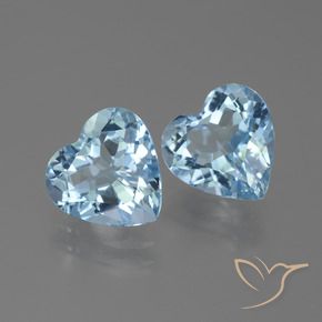 5.79 ct natürliche Himmerlblau Topas-Edelsteine, Herz, VVS
