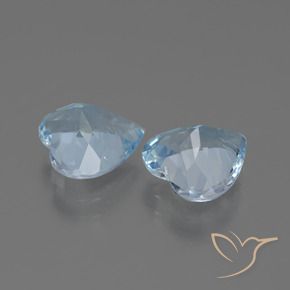 5.33 ct natürliche Swiss Blue Topas-Edelsteine, Herz, VS