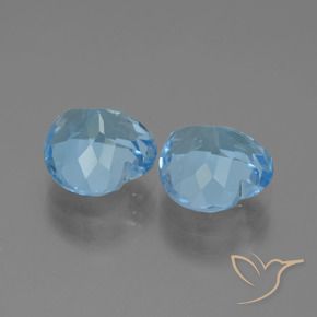 6.51 ct natürliche Himmerlblau Topas-Edelsteine, Herz, VVS