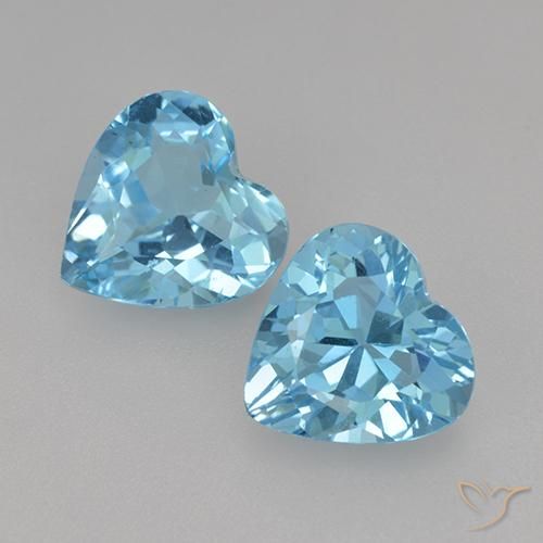 5.17ctw Natürlicher Swiss Blue Topas, Herz, VVS-VS