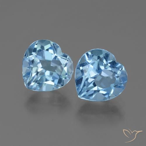 6.27ctw Natürlicher Swiss Blue Topas, Herz, VVS