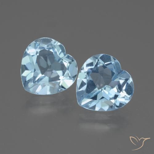 5.69ctw Natürlicher Swiss Blue Topas, Herz, VVS