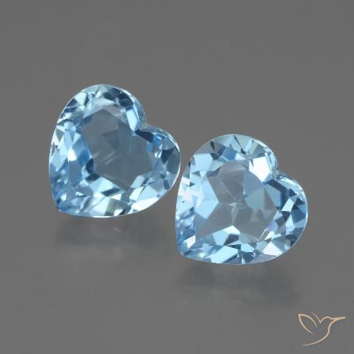 5.91ctw Natürlicher Himmerlblau Topas, Herz, VVS