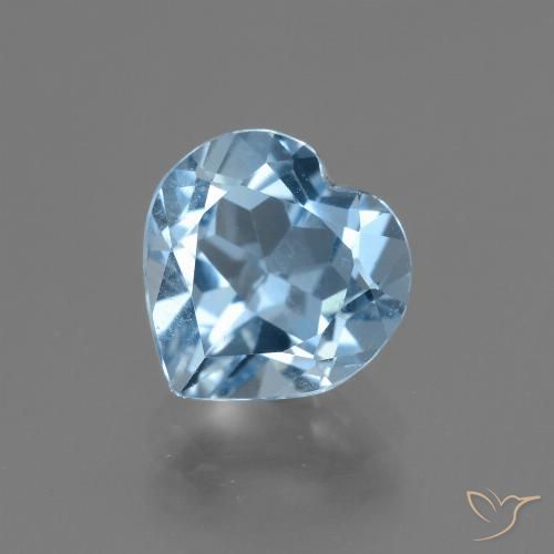3.03ct Natürlicher Himmerlblau Topas, Herz, VVS