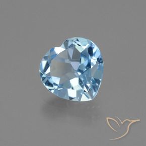9,17 ctw natürlicher Himmerlblau Topas, Herz, VS