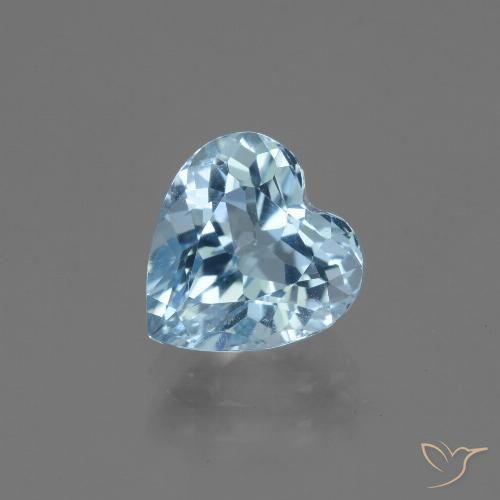 3.18ct Natürlicher Himmerlblau Topas, Herz, VVS