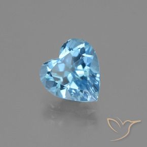 9,17 ctw natürlicher Swiss Blue Topas, Herz, VS