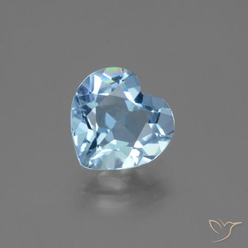 2.53ct Natürlicher Swiss Blue Topas, Herz, VVS
