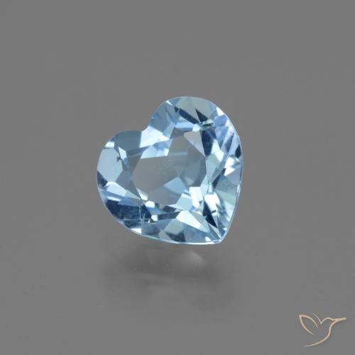 9,17 ctw natürlicher Swiss Blue Topas, Herz, VVS