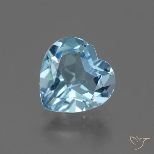 2.76ct Natürlicher Swiss Blue Topas, Herz, VVS