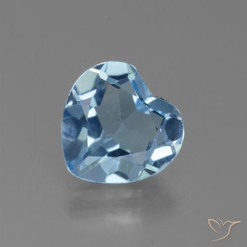 2.58ct Natürlicher Swiss Blue Topas, Herz, VVS