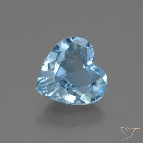 2.31ct Natürlicher Himmerlblau Topas, Herz, VVS