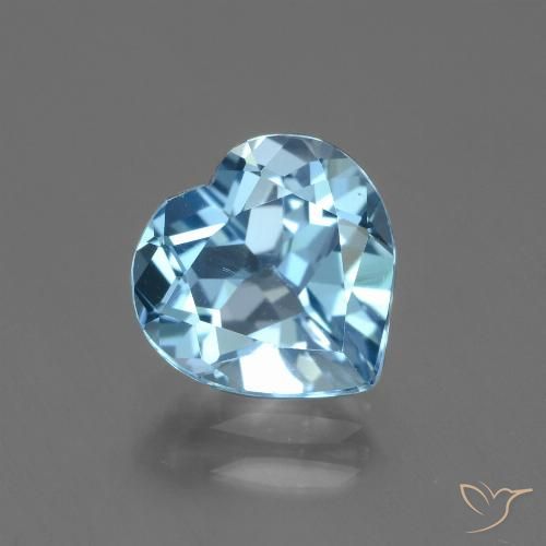 2.71ct Natürlicher Himmerlblau Topas, Herz, VVS