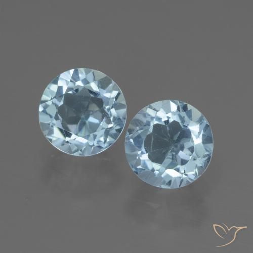 2.31 ct natürliche Himmerlblau Topas-Edelsteine, Rund Schliff, VS