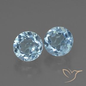 2.31 ct natürliche Himmerlblau Topas-Edelsteine, Rund Schliff, VS
