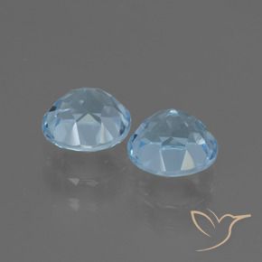 2.31 ct natürliche Himmerlblau Topas-Edelsteine, Rund Schliff, VS