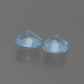 1,97 ct natürliche blauer Topas-Edelsteine, Rundschliff, VVS-VS